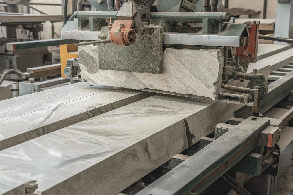 Advanced stone cutting and fabrication machinery