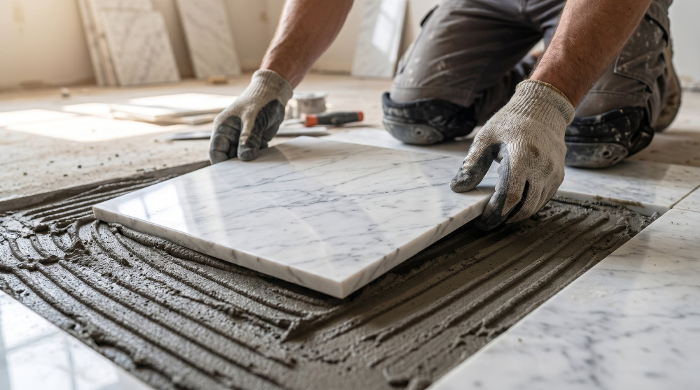 Professional stone installation services for residential and commercial projects