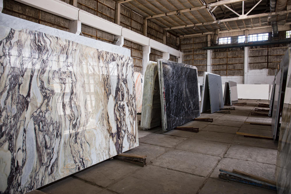 Large selection of sintered stone and natural stone slabs in Malaysia